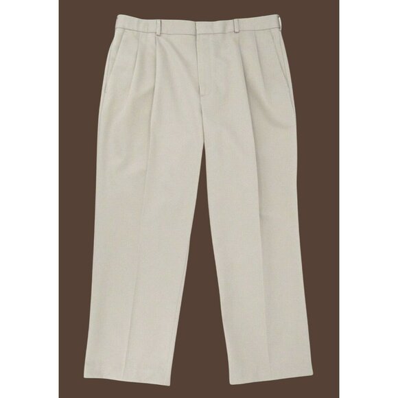 Dockers Premium Men’s 36x29 Khaki Pants Bundle – Pleated Relaxed Fit - Picture 4 of 16